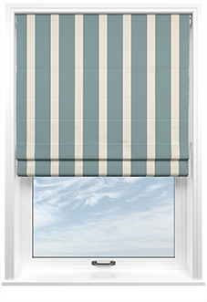 The British Stripe Co. Henry, Derwent No.1 - Twist&Fit Roman Blind